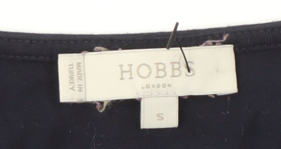 Hobbs Women's Cowl Neck Long Sleeve Top in Navy, Size S