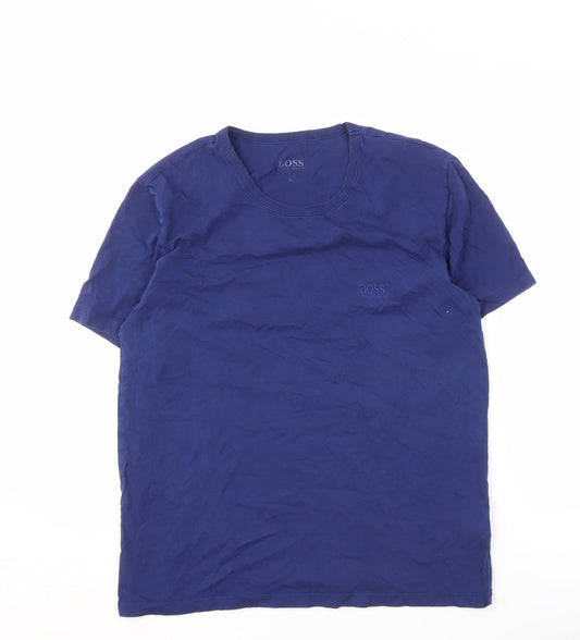 Hugo Boss Men's Blue L Crew Neck T-Shirt