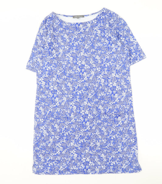 Laura Ashley Women's Blue Floral Dress Size 12