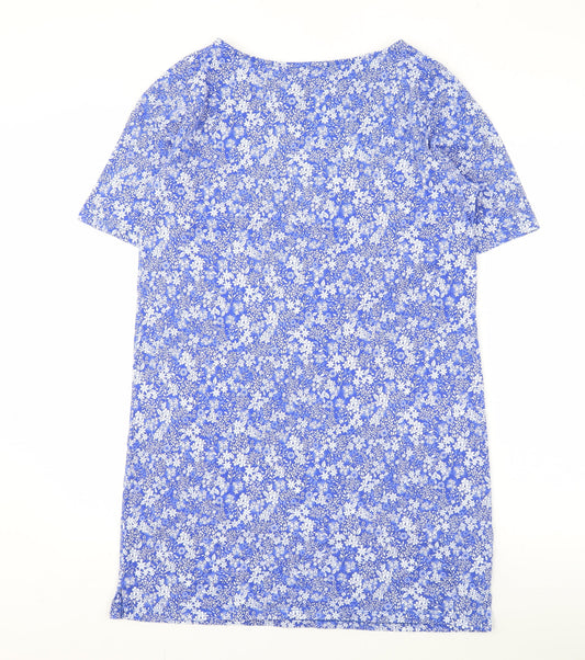 Laura Ashley Women's Blue Floral Dress Size 12