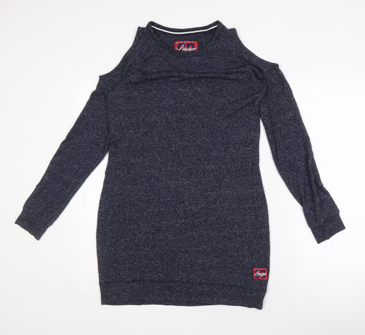Superdry Women's Blue Jumper Dress Small Casual