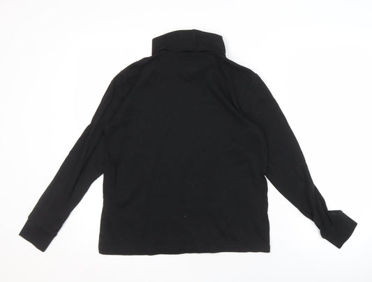 Mountain Warehouse Women's Black Mock Neck Sweatshirt Size 14
