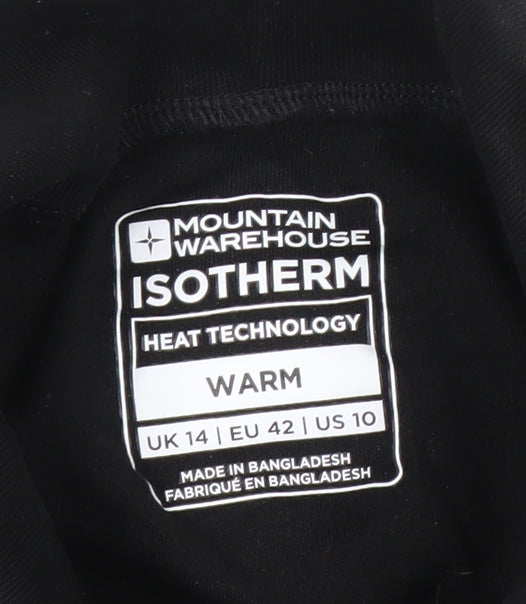 Mountain Warehouse Women's Black Mock Neck Sweatshirt Size 14