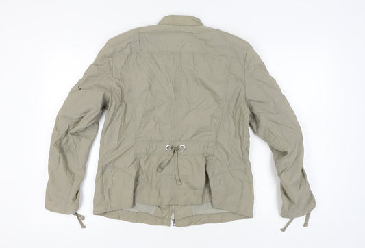 Bonita Women's Beige Jacket, Size 16, Casual Zip Style