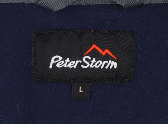 Peter Storm Men's Blue Fleece 1/4 Zip Jumper L