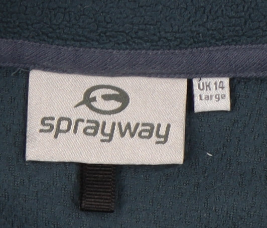 Sprayway Women's Blue Fleece Jacket UK 14