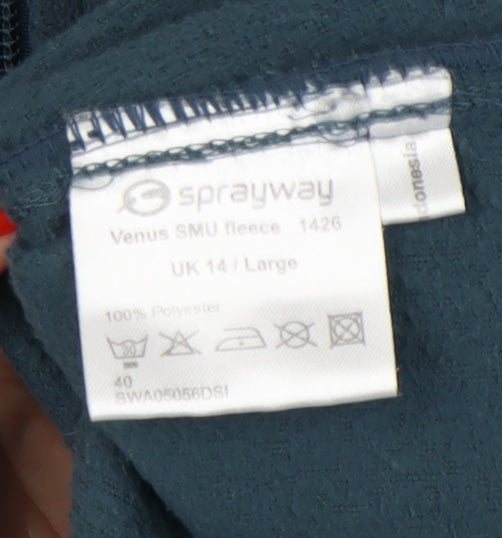 Sprayway Women's Blue Fleece Jacket UK 14