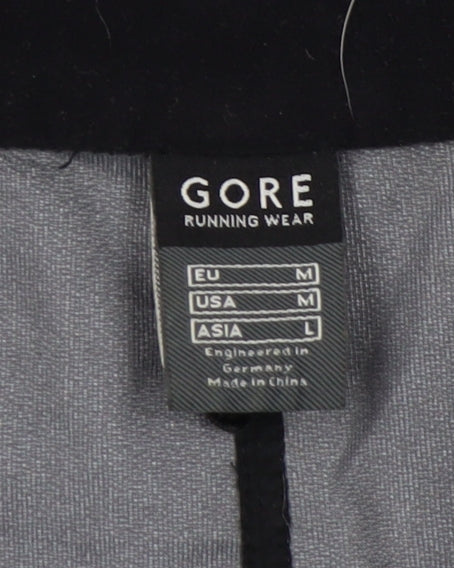 Gore Running Wear Men's Black Windbreaker Jacket M