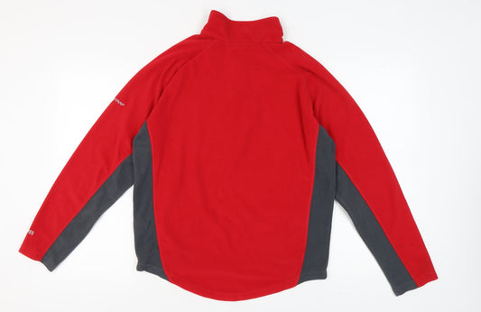 Trespass Men's Red Fleece Pullover Sweatshirt M
