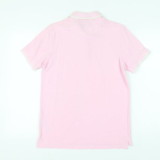 Jack & Jones Pink Mens Polo Shirt L Casual