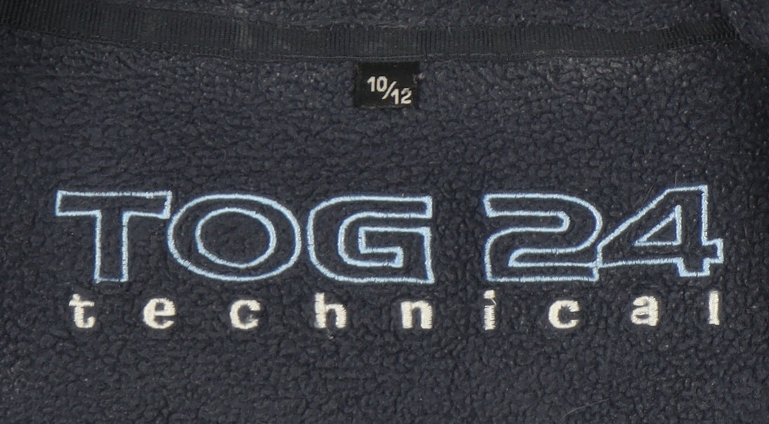 TOG 24 Women's Black Fleece Jacket Size 10