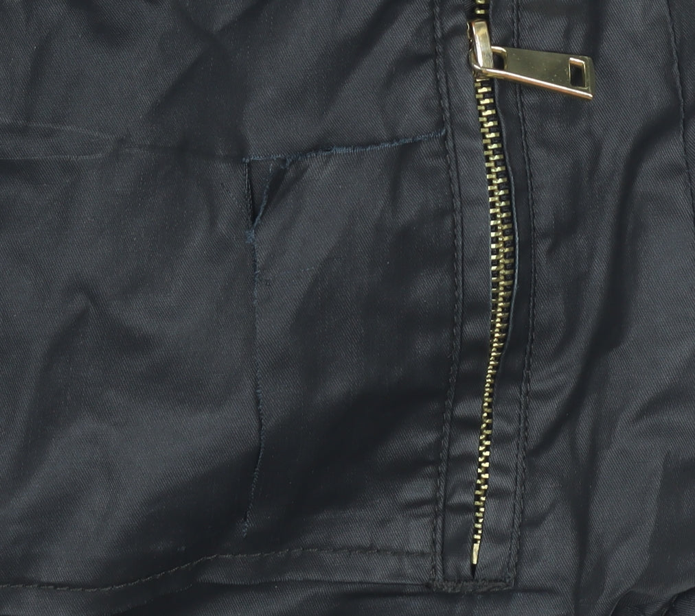 River Island Women's Black Parka Jacket Size 14