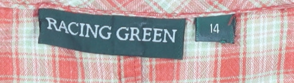 Racing Green Women's Multicolour Check Dress 14