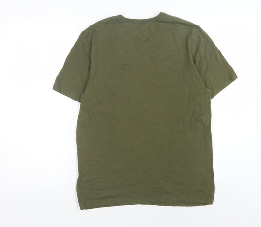 Hugo Boss Men's Green Crew Neck T-Shirt M