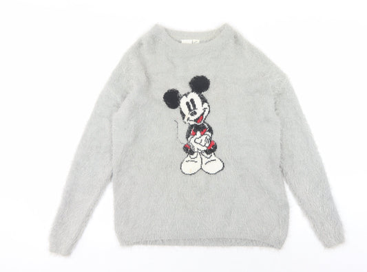 Disney Women's Grey XS Mickey Mouse Jumper