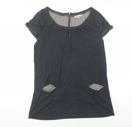 Fat Face Women's Black T-Shirt Dress Size 14