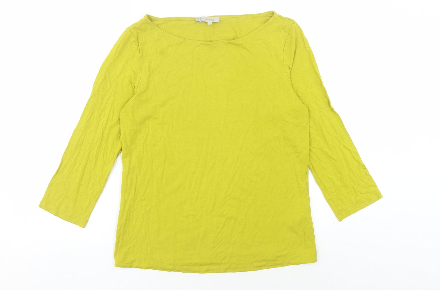 Hobbs Women's Green Boat Neck 3/4 Sleeve Top