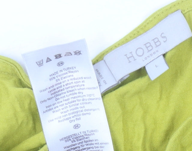 Hobbs Women's Green Boat Neck 3/4 Sleeve Top