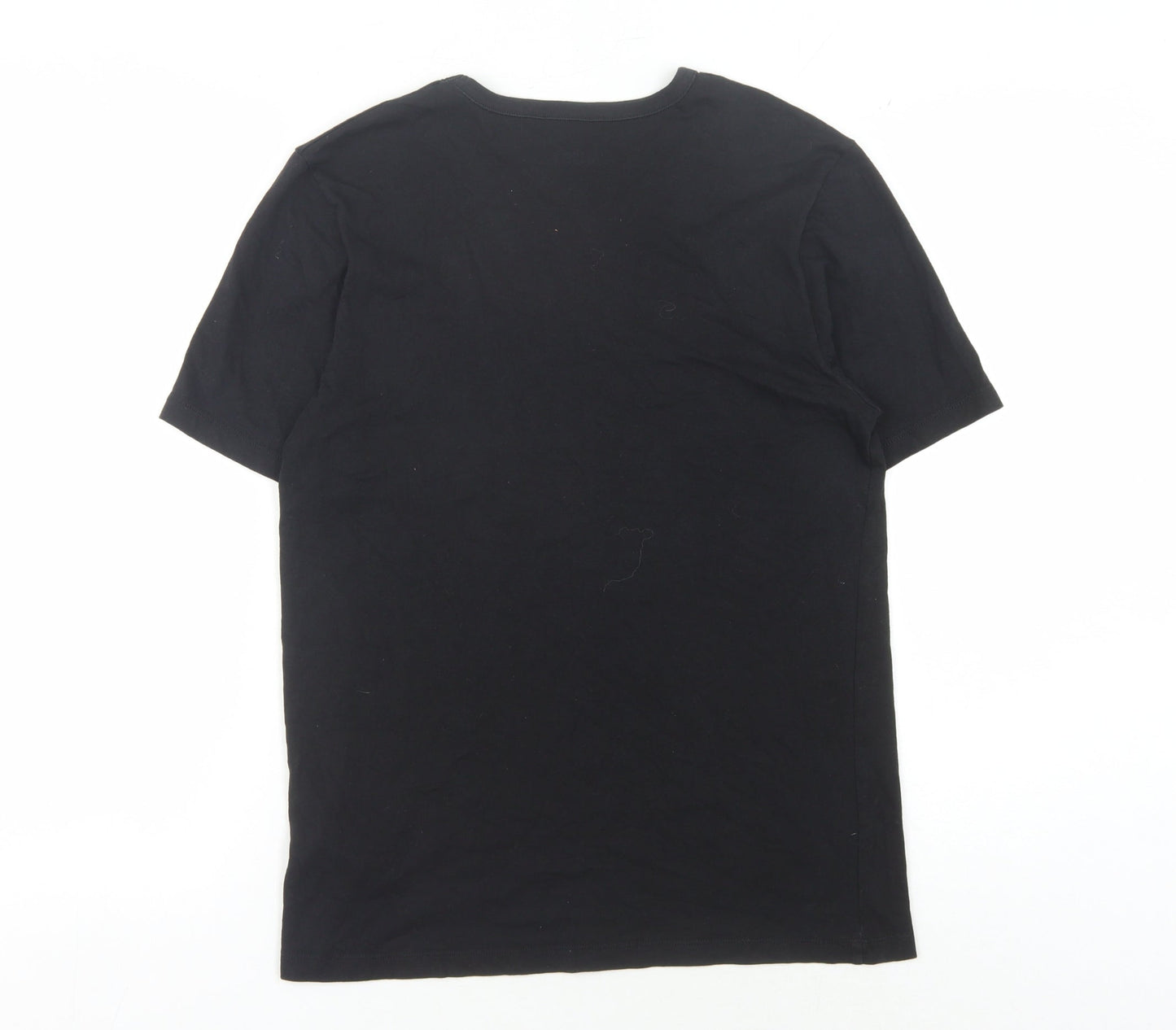 BOSS Men's Black Cotton T-Shirt, Size M