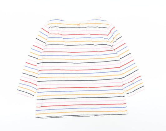 Crew Clothing Company Women's Multicoloured Striped Top
