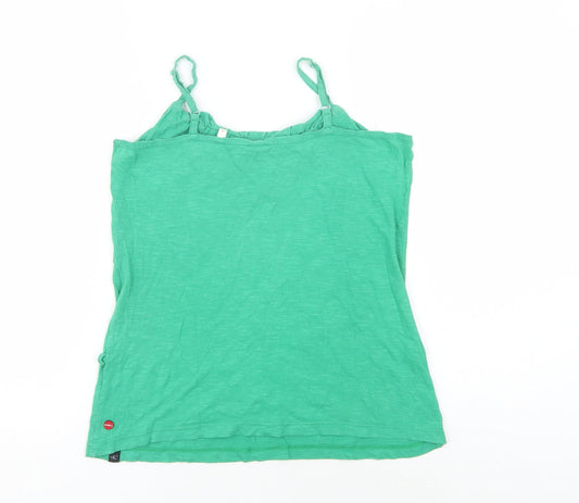 Womens UK Size XS O'Neill Green 100% Cotton Tank