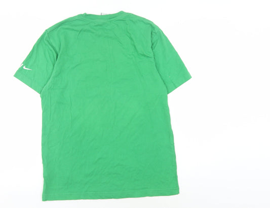 Nike Men's Green Graphic Print T-Shirt Size S