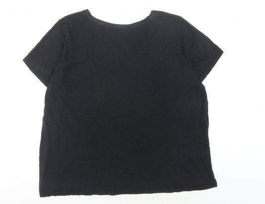 Levi's Men's Black Logo T-Shirt 2XL Crew Neck