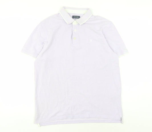 Jack & Jones Men's Purple XL Short Sleeve Polo
