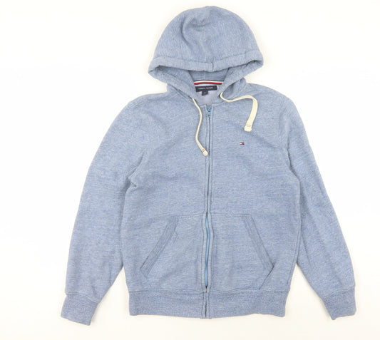 Tommy Hilfiger Unisex Blue Full Zip Hoodie, Size S
