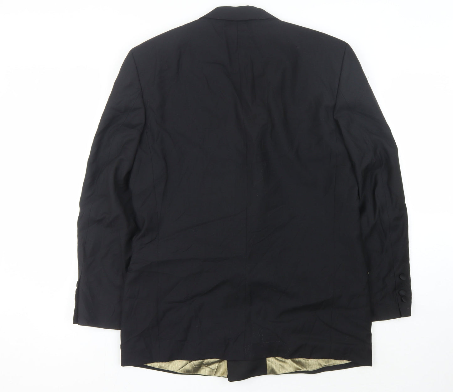 Van Gils Men's Black 40R Double-Breasted Tuxedo Blazer