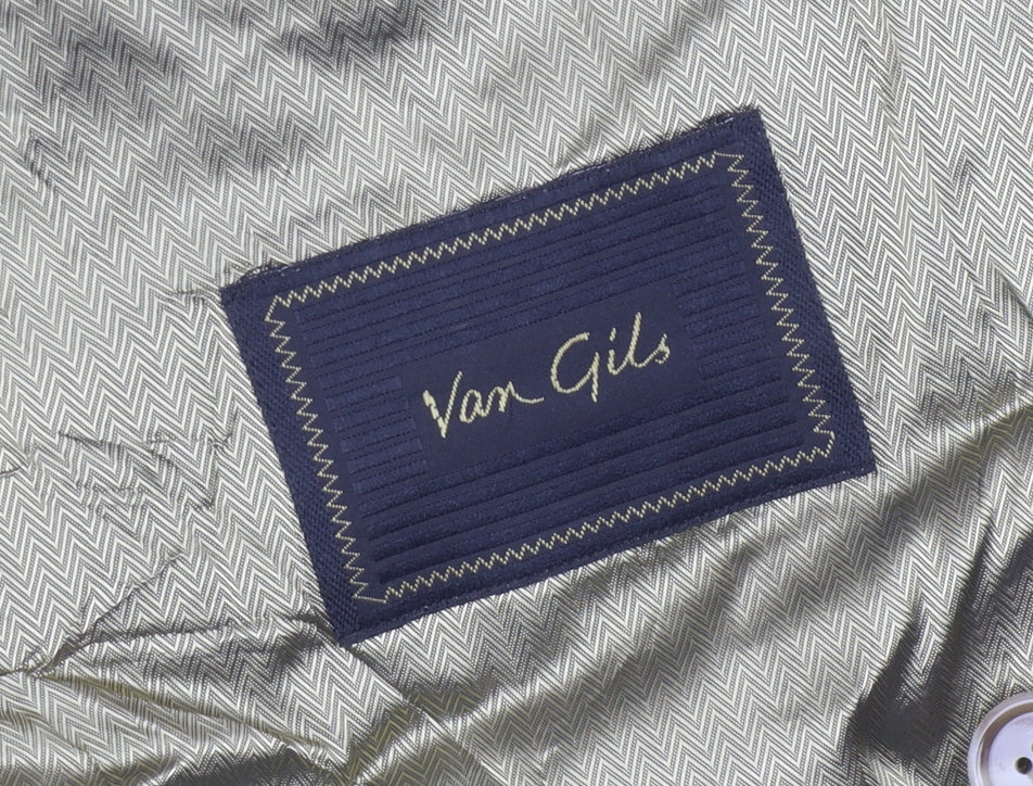 Van Gils Men's Black 40R Double-Breasted Tuxedo Blazer