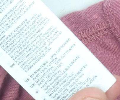 Brand and care label for Adidas Women's Pink XS T-Shirt, Casual Comfort