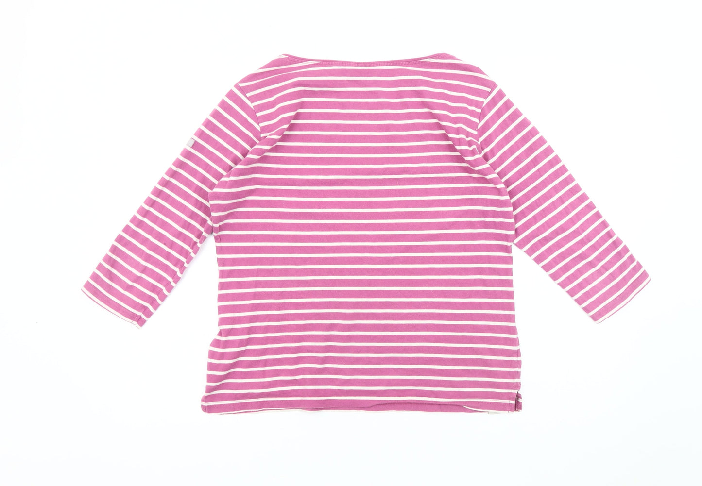 Regatta Women's Pink Striped T-Shirt Size 14