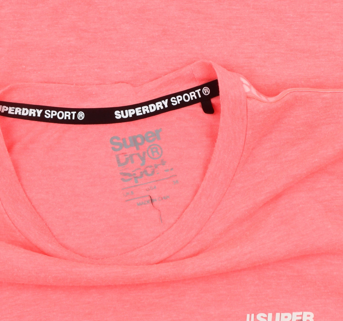 Superdry Women Pink Cropped T-Shirt Size 10