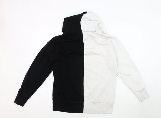 Champion Men's Black & White Small Pullover Hoodie