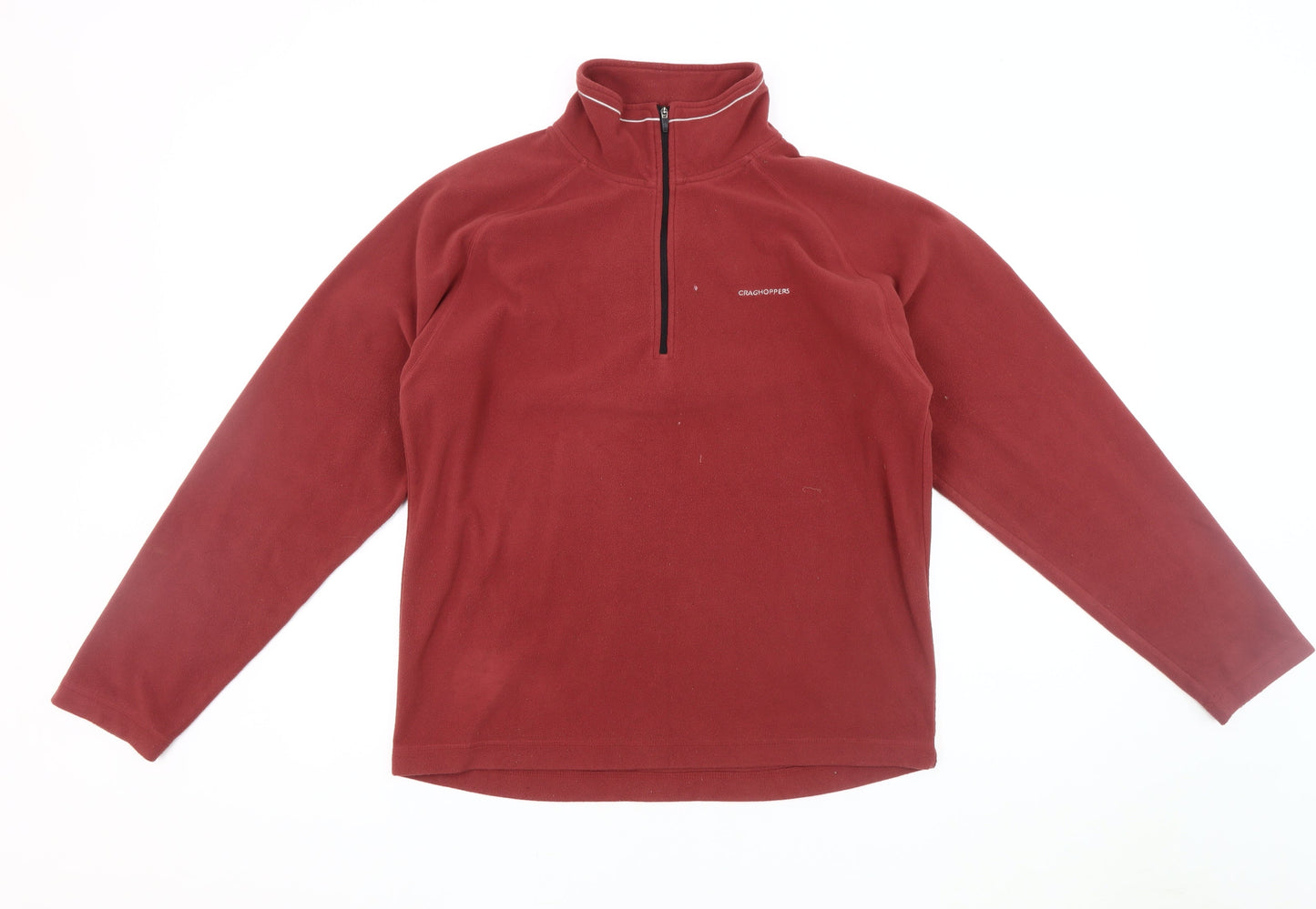 Craghoppers Men's Red 1/4 Zip Fleece Sweatshirt S