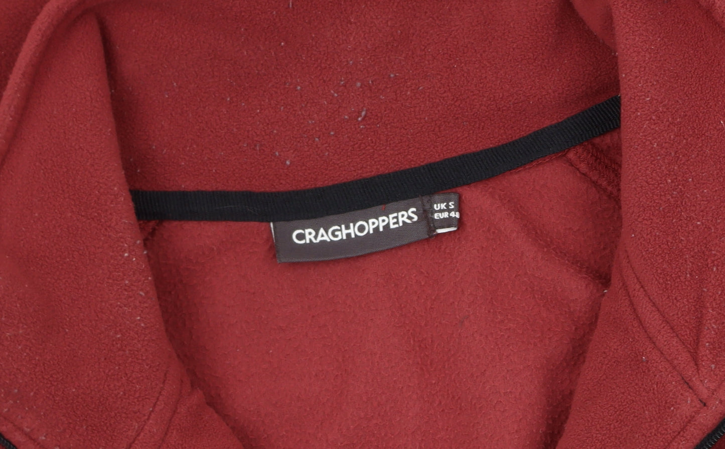 Craghoppers Men's Red 1/4 Zip Fleece Sweatshirt S