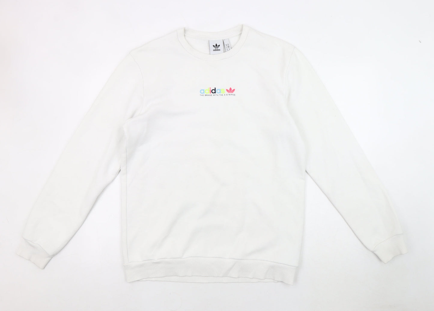 Adidas Men's White Pullover Sweatshirt M
