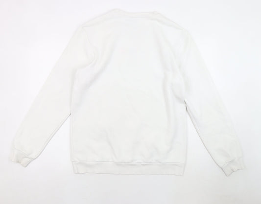 Adidas Men's White Pullover Sweatshirt M