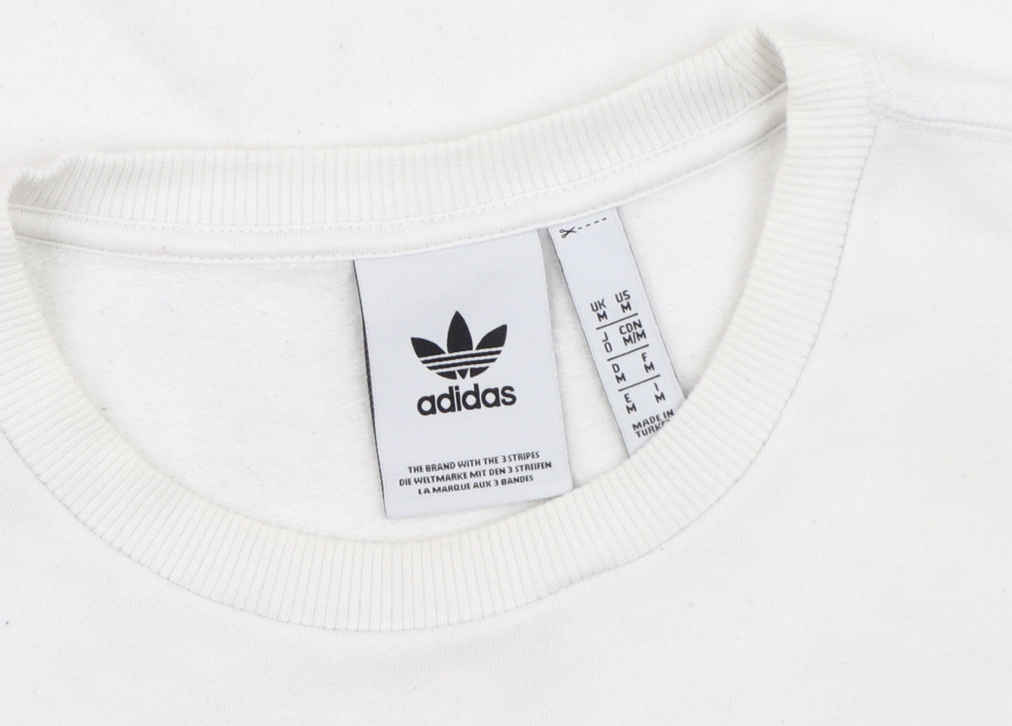 Adidas Men's White Pullover Sweatshirt M