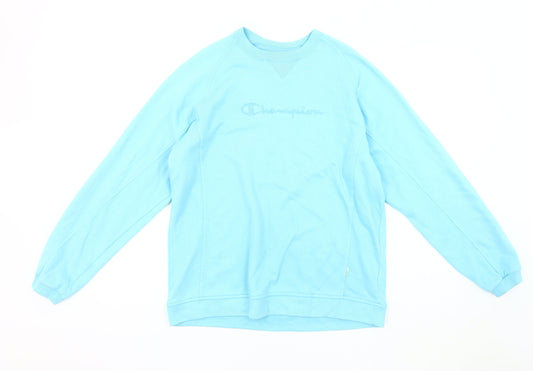 Mens UK M Regular Champion Blue Pullover Sweatshirt