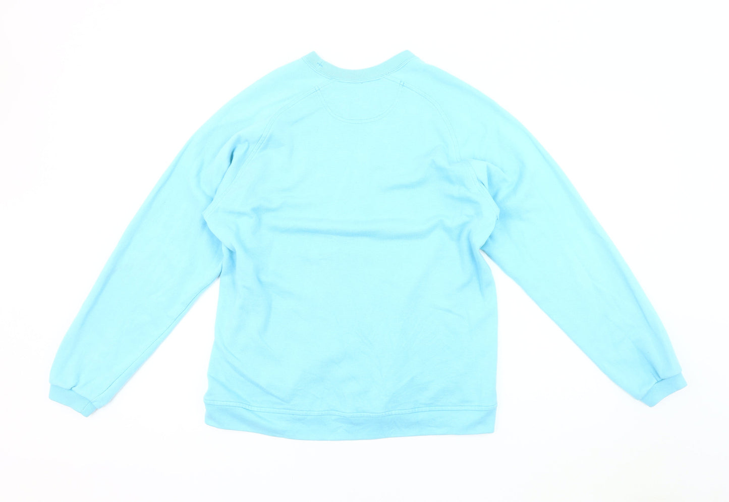 Champion Men's Blue Pullover Sweatshirt, Medium, Logo