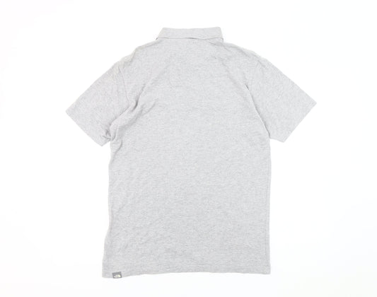 The North Face Grey Men's Polo Shirt, Short Sleeve, Size S
