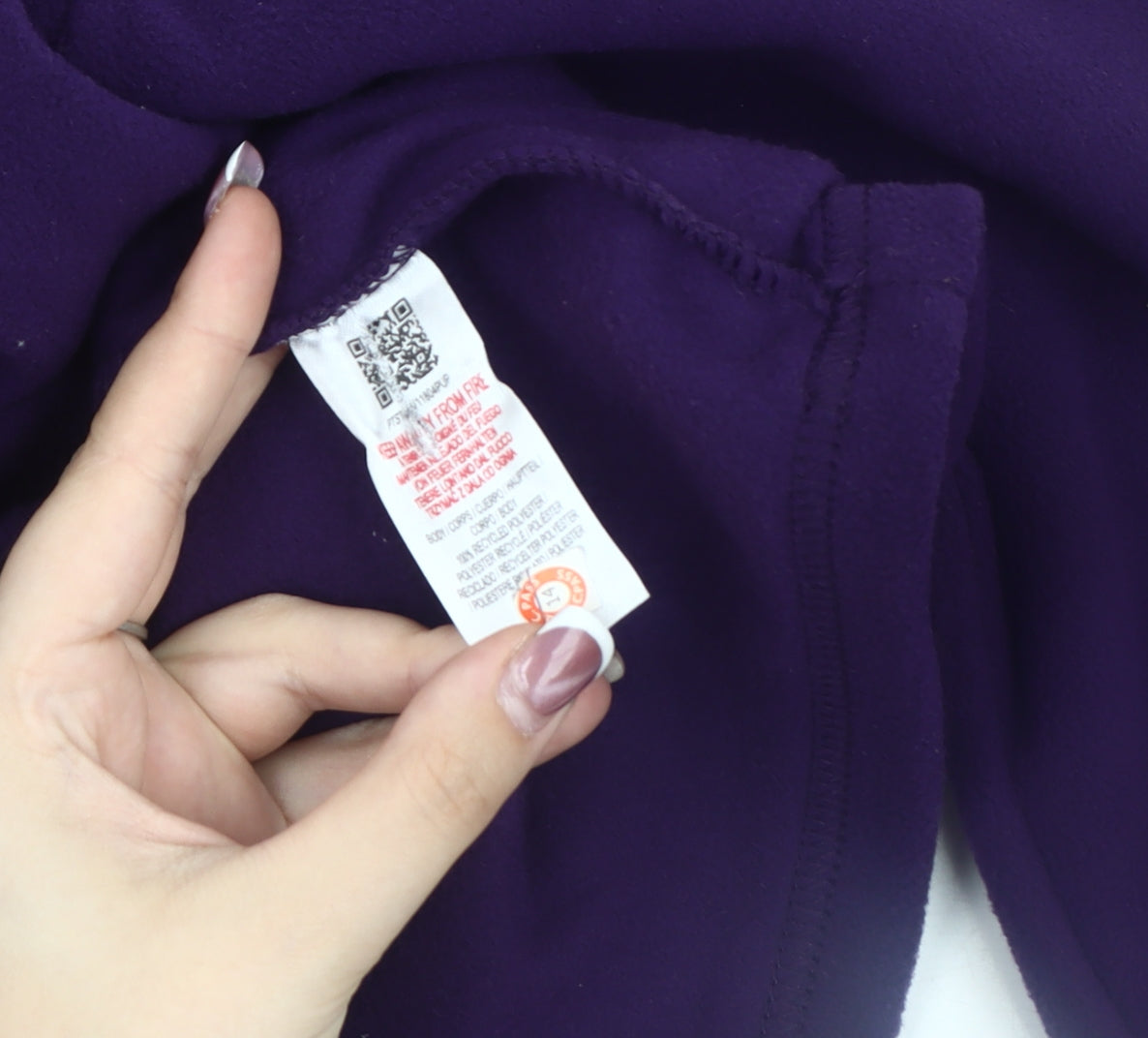 Peter Storm Women's Purple Fleece Pullover Sweatshirt