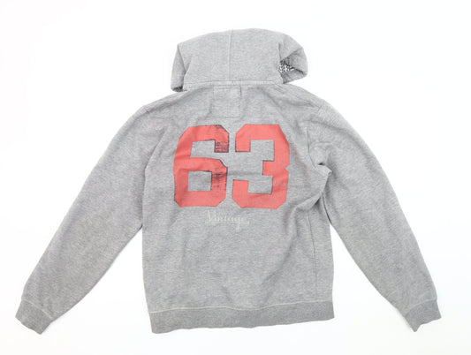 Jack & Jones Men’s Grey Hooded Jacket, Size M, Casual Wear