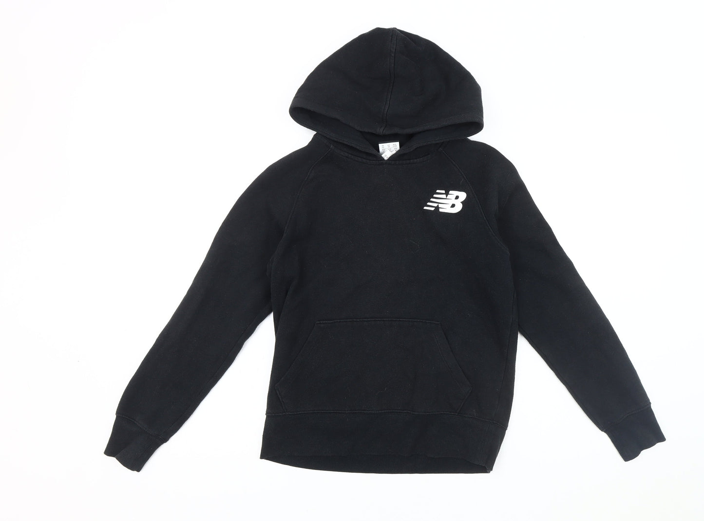 New Balance Men's XS Black Pullover Logo Hoodie