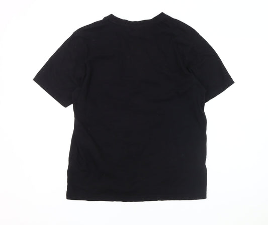 FILA Men's Black Crew Neck Logo T-Shirt Size M