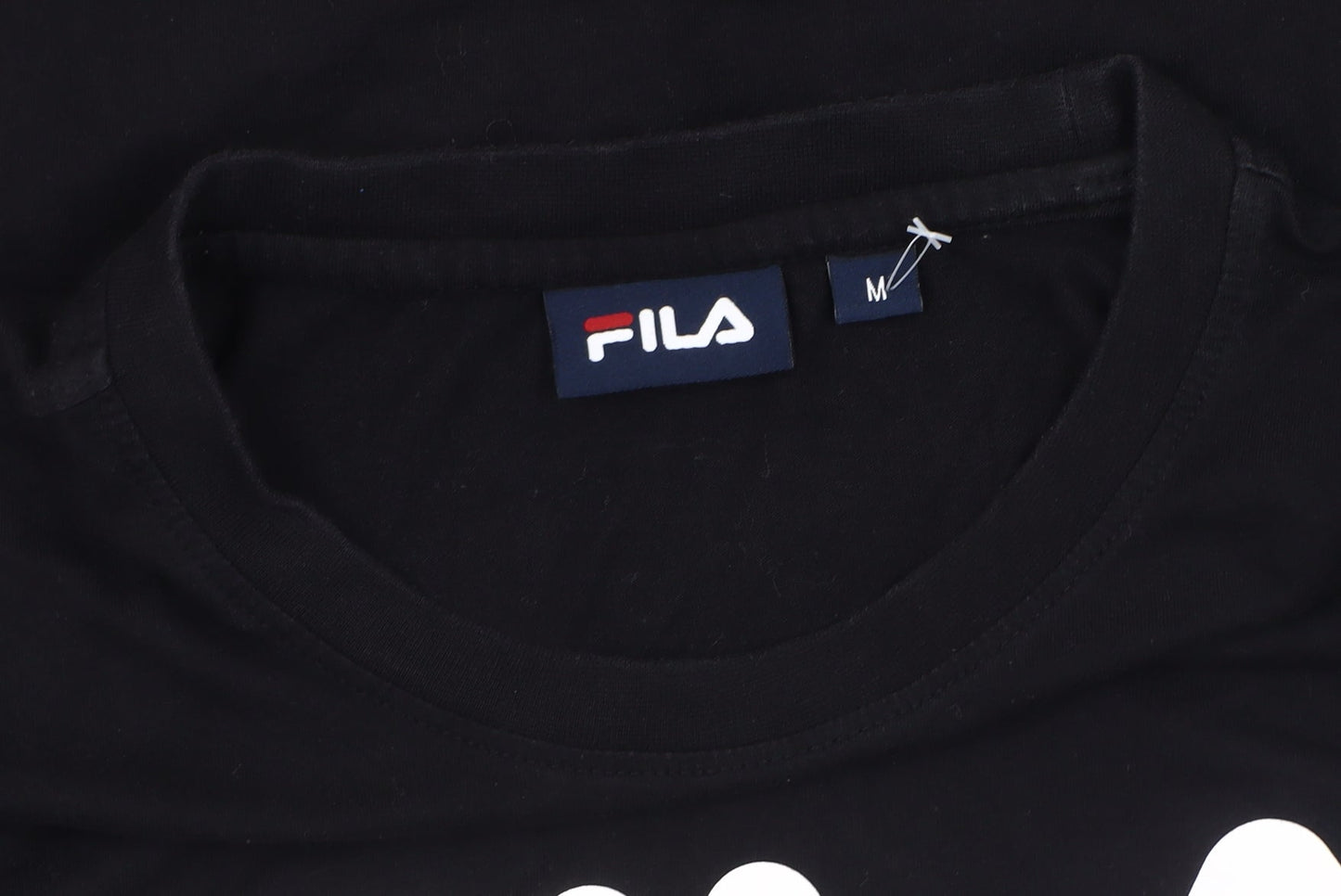 FILA Men's Black Crew Neck Logo T-Shirt Size M