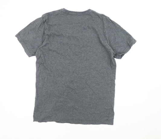 Nike Men's Grey Short Sleeve Sports T-Shirt - L