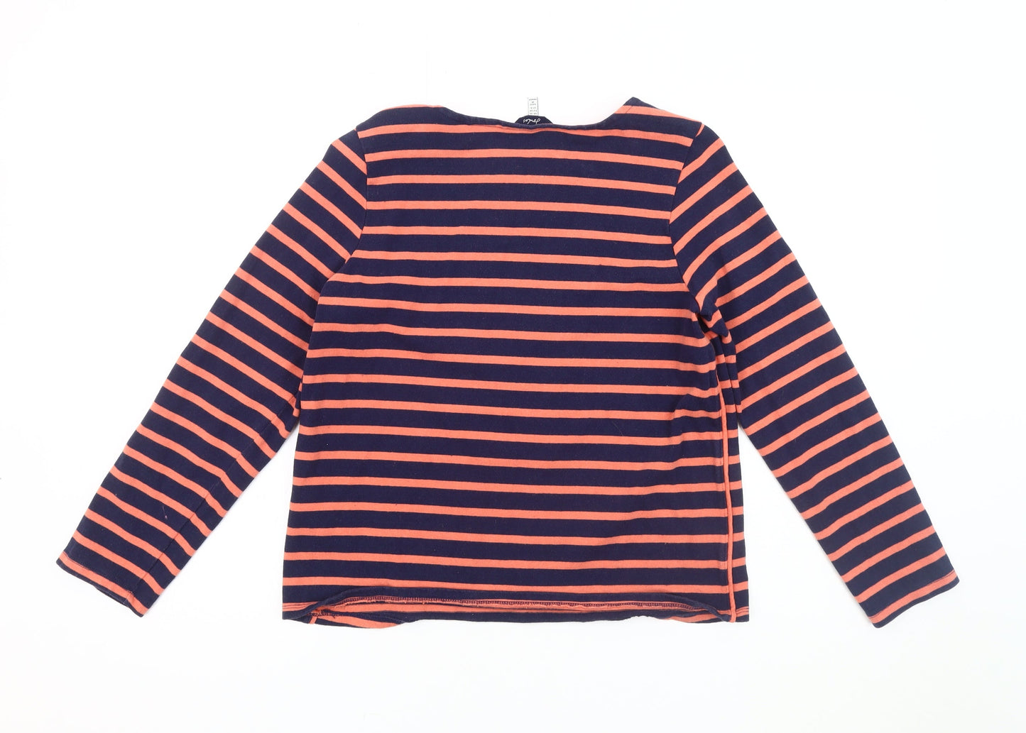 Joules Women's Multicoloured Striped T-Shirt, Size 10, Cotton